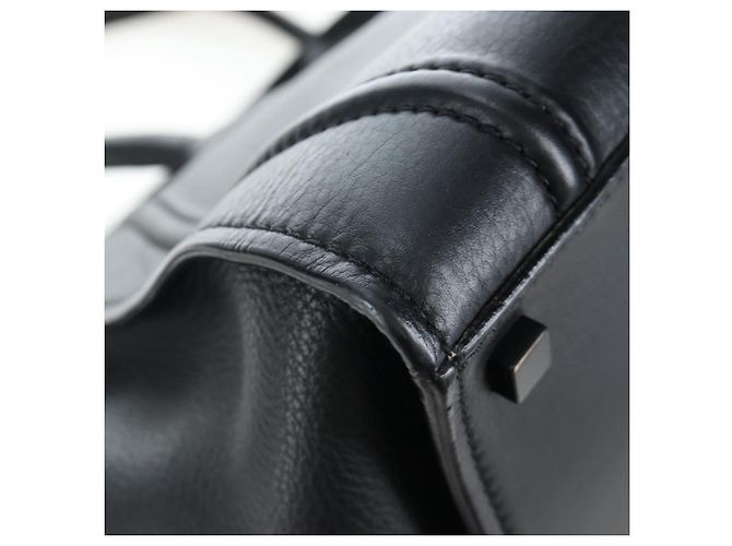 Céline Borsa a mano CELINE Luggage Phantom in pelle nera autentica am12412M Nero - vista 17