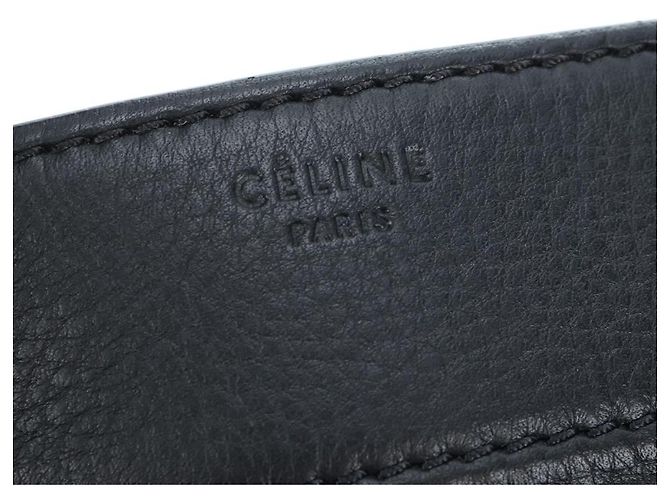 Céline Borsa a mano CELINE Luggage Phantom in pelle nera autentica am12412M Nero - vista 19