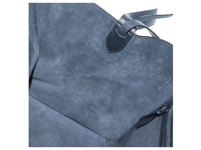Céline Borsa a mano CELINE Luggage Phantom in pelle nera autentica am12412M Nero - vista 22