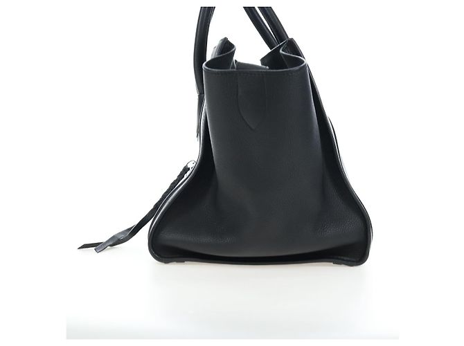 Céline Borsa a mano CELINE Luggage Phantom in pelle nera autentica am12412M Nero - vista 3