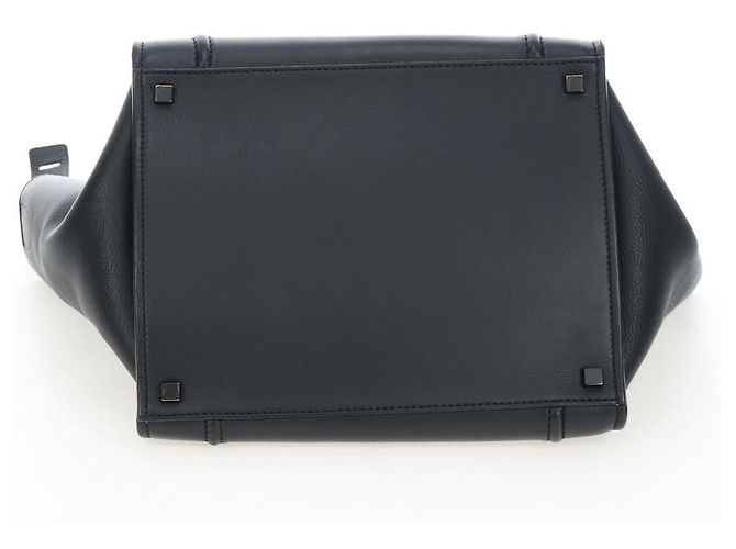 Céline Borsa a mano CELINE Luggage Phantom in pelle nera autentica am12412M Nero - vista 5