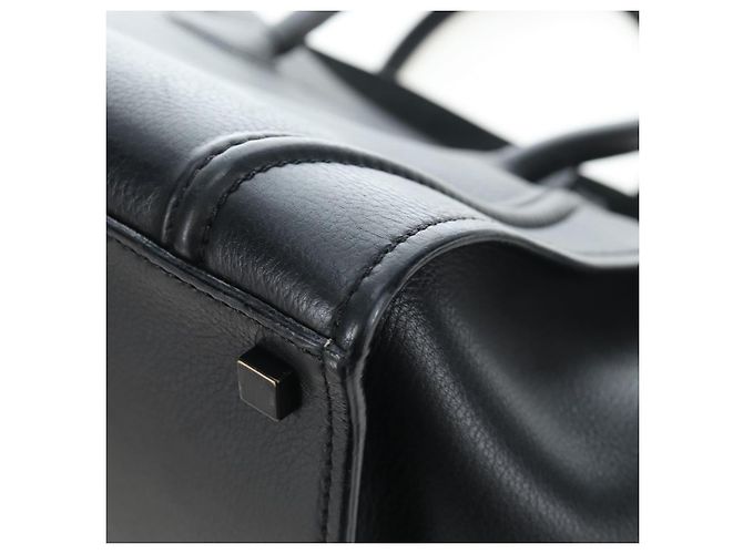 Céline Borsa a mano CELINE Luggage Phantom in pelle nera autentica am12412M Nero - vista 8