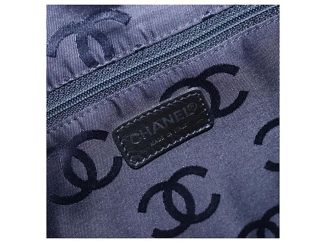 Borsa a tracolla CHANEL COCO Mark Denim Blue Silver CC Auth yk20842V Argento - vista 19