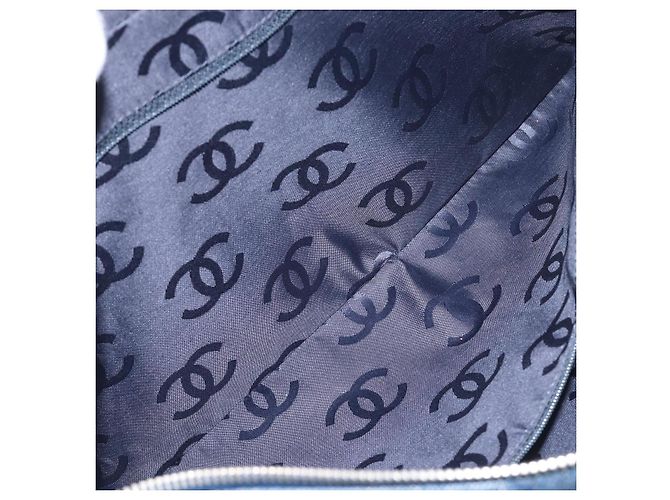 Borsa a tracolla CHANEL COCO Mark Denim Blue Silver CC Auth yk20842V Argento - vista 23