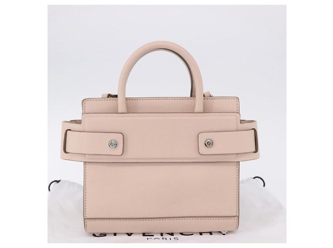 Borsa a mano GIVENCHY Horizon in pelle 2way Rosa Argento Auth BA14820M - vista 12