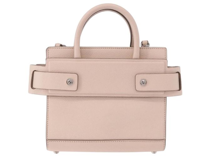 Borsa a mano GIVENCHY Horizon in pelle 2way Rosa Argento Auth BA14820M - vista 2