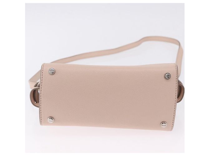 Borsa a mano GIVENCHY Horizon in pelle 2way Rosa Argento Auth BA14820M - vista 6