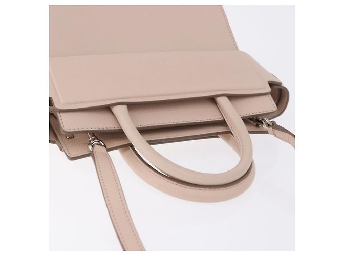 Borsa a mano GIVENCHY Horizon in pelle 2way Rosa Argento Auth BA14820M - vista 7