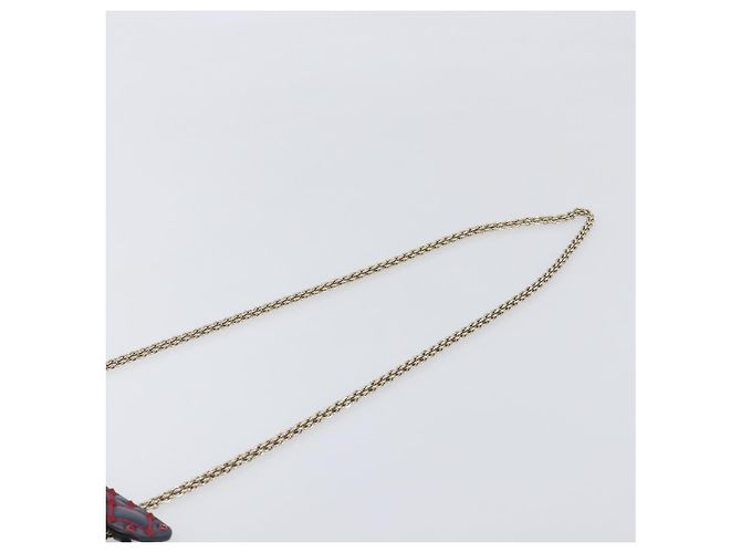 Borsa a tracolla Valentino Rock Studs Chain in pelle 2way Navy Gold Auth 198645M D'oro Blu navy - vista 14