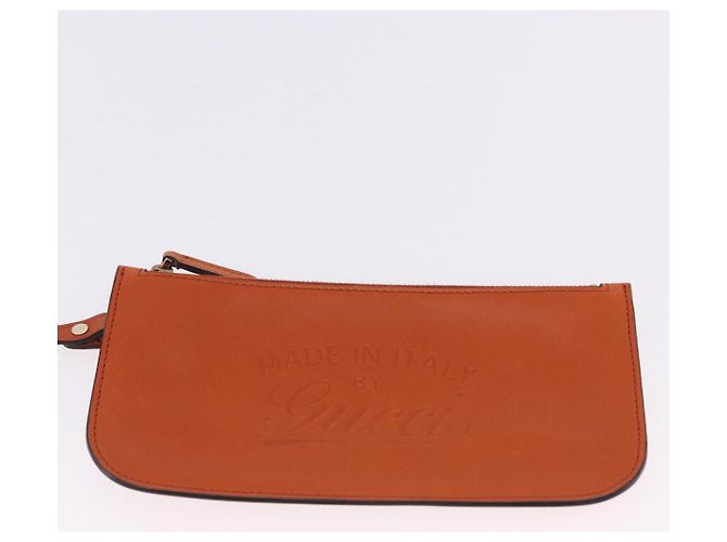 Borsa Tote GUCCI GG Canvas Orange Gold 269878 Auth ki6812V D'oro Arancione - vista 19