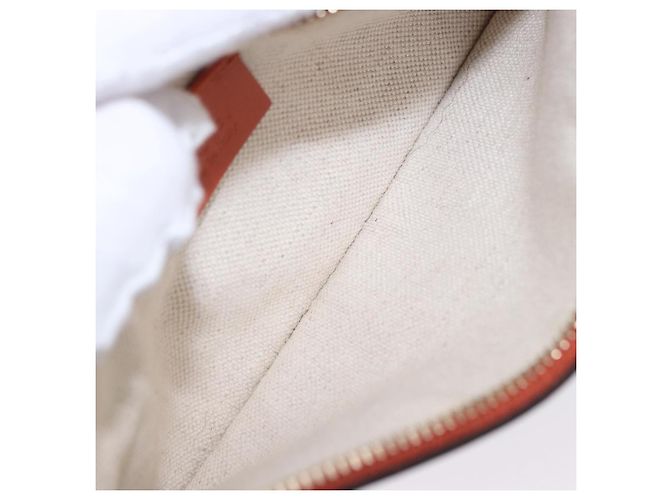Borsa Tote GUCCI GG Canvas Orange Gold 269878 Auth ki6812V D'oro Arancione - vista 22