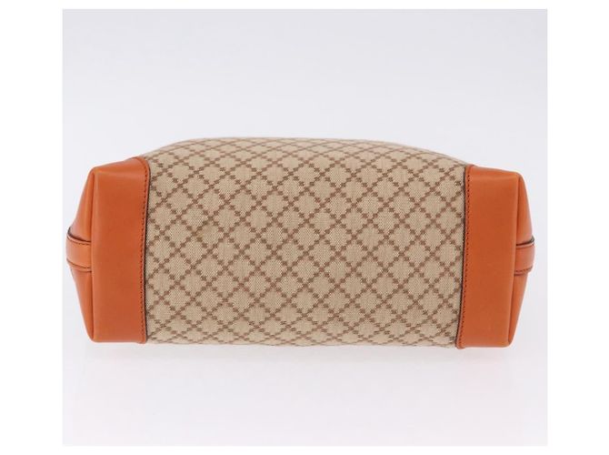 Borsa Tote GUCCI GG Canvas Orange Gold 269878 Auth ki6812V D'oro Arancione - vista 6