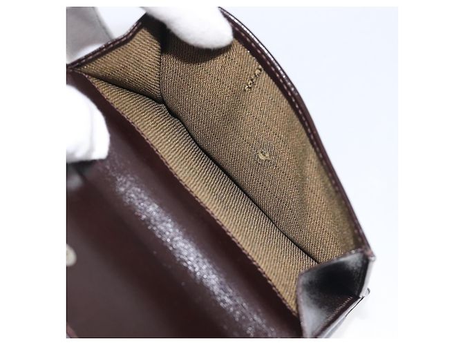 Portafoglio FENDI Zucca Canvas Mamma Baguette Nero Marrone Auth 199786A - vista 8