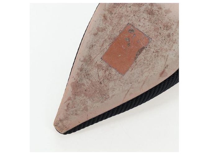 Décolleté Slingback Christian Dior in pelle nera Auth 196738M Nero - vista 11
