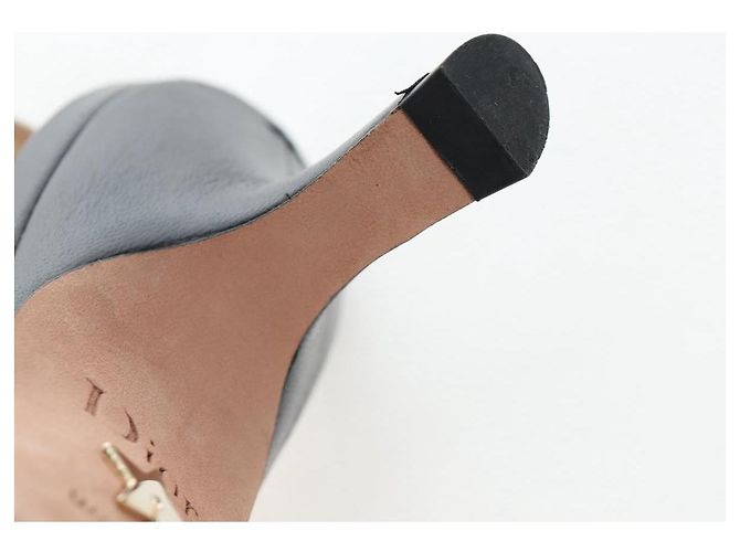 Décolleté Slingback Christian Dior in pelle nera Auth 196738M Nero - vista 24