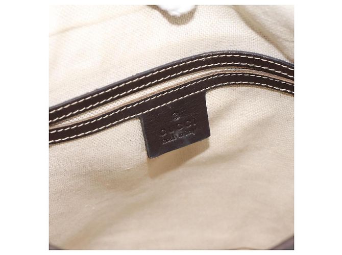 Borsa a tracolla GUCCI GG Supreme PVC Beige Gold 223666 Auth 200916 D'oro - vista 17