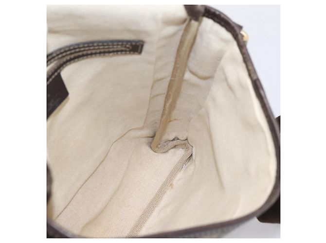 Borsa a tracolla GUCCI GG Supreme PVC Beige Gold 223666 Auth 200916 D'oro - vista 18