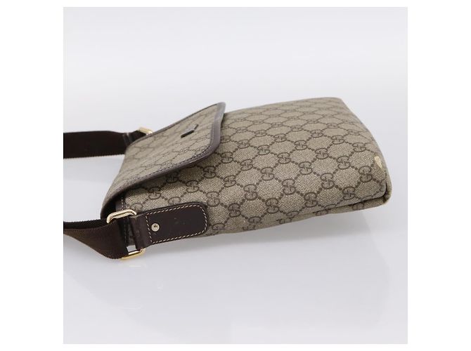 Borsa a tracolla GUCCI GG Supreme PVC Beige Gold 223666 Auth 200916 D'oro - vista 3