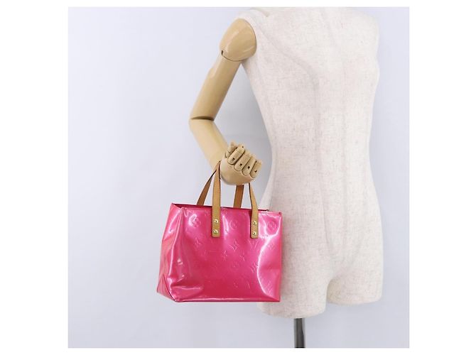 Borsa a mano LOUIS VUITTON Monogram Vernis Reade PM Fuchsia Pink M91221 Auth 198531 Rosa Fuschia - vista 24