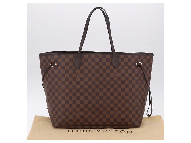 Borsa Tote LOUIS VUITTON Damier Ebene Neverfull GM N51106 LV Auth fm5448V - vista 12
