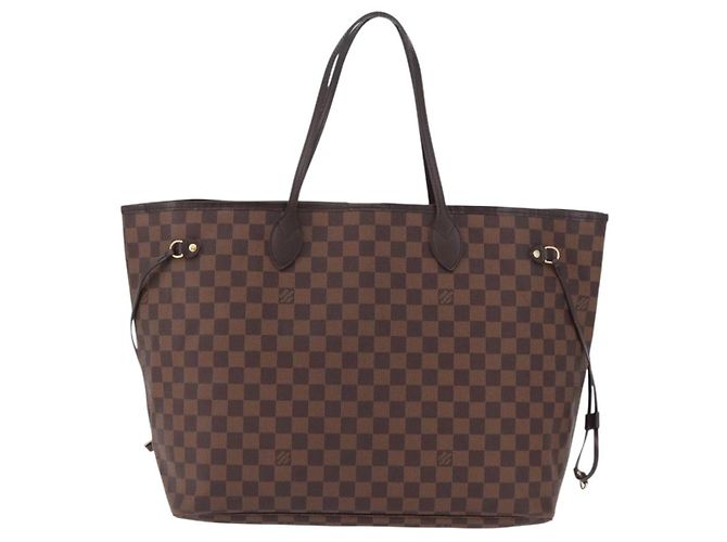 Borsa Tote LOUIS VUITTON Damier Ebene Neverfull GM N51106 LV Auth fm5448V - vista 13