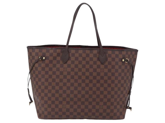 Borsa Tote LOUIS VUITTON Damier Ebene Neverfull GM N51106 LV Auth fm5448V - vista 2