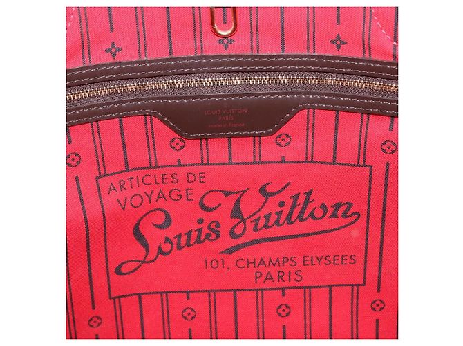 Borsa Tote LOUIS VUITTON Damier Ebene Neverfull GM N51106 LV Auth fm5448V - vista 20