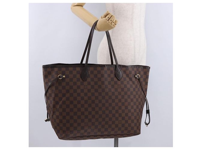 Borsa Tote LOUIS VUITTON Damier Ebene Neverfull GM N51106 LV Auth fm5448V - vista 25