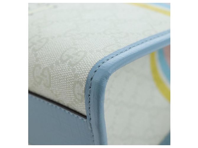 GUCCI GG Supreme Children's PVC Peter Rabbit White Blue 605614 Auth 196593SAM Light blue - view 15