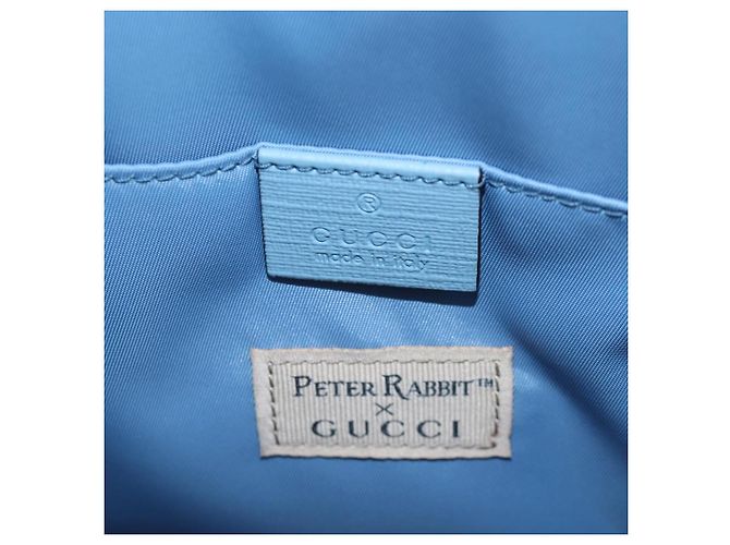 GUCCI GG Supreme Children's PVC Peter Rabbit White Blue 605614 Auth 196593SAM Light blue - view 21