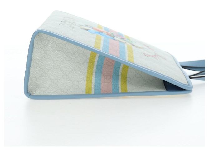 GUCCI GG Supreme Children's PVC Peter Rabbit White Blue 605614 Auth 196593SAM Light blue - view 4