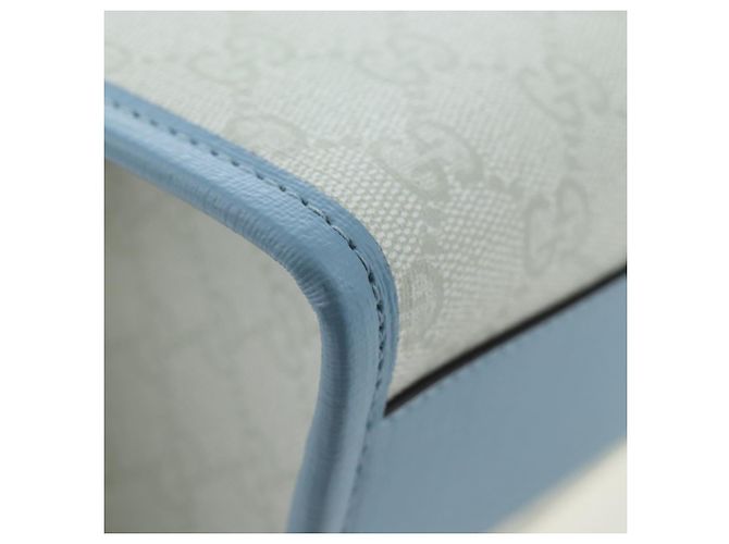 GUCCI GG Supreme Children's PVC Peter Rabbit White Blue 605614 Auth 196593SAM Light blue - view 8