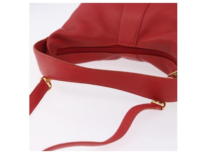 Borsa a mano LOEWE in pelle 2way rossa e oro autentica 195246A Rosso D'oro - vista 10