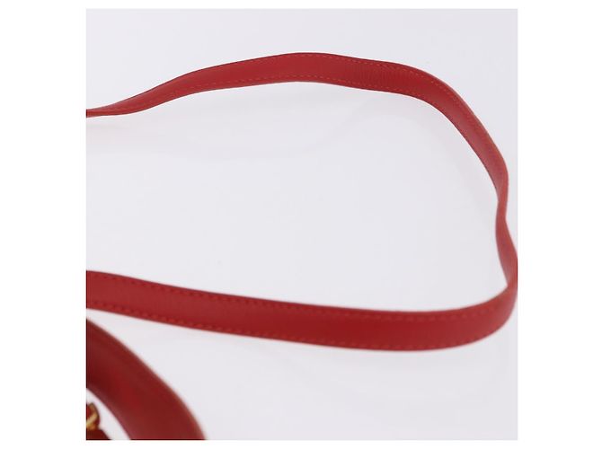 Borsa a mano LOEWE in pelle 2way rossa e oro autentica 195246A Rosso D'oro - vista 15