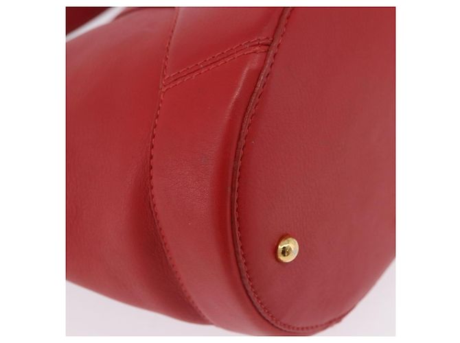Borsa a mano LOEWE in pelle 2way rossa e oro autentica 195246A Rosso D'oro - vista 18