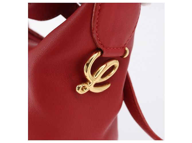 Borsa a mano LOEWE in pelle 2way rossa e oro autentica 195246A Rosso D'oro - vista 20