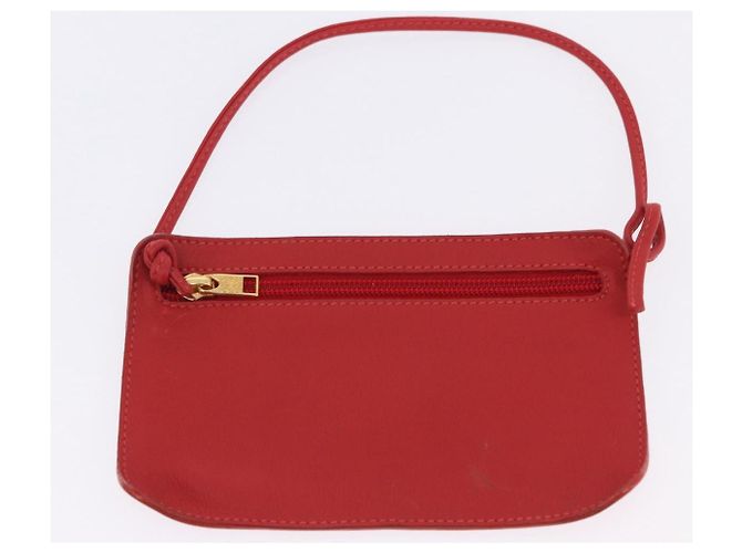 Borsa a mano LOEWE in pelle 2way rossa e oro autentica 195246A Rosso D'oro - vista 26