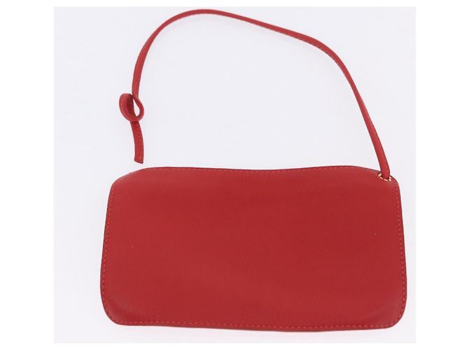 Borsa a mano LOEWE in pelle 2way rossa e oro autentica 195246A Rosso D'oro - vista 27