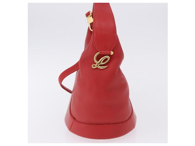 Borsa a mano LOEWE in pelle 2way rossa e oro autentica 195246A Rosso D'oro - vista 6
