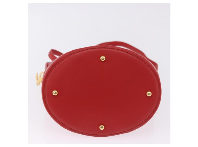 Borsa a mano LOEWE in pelle 2way rossa e oro autentica 195246A Rosso D'oro - vista 7