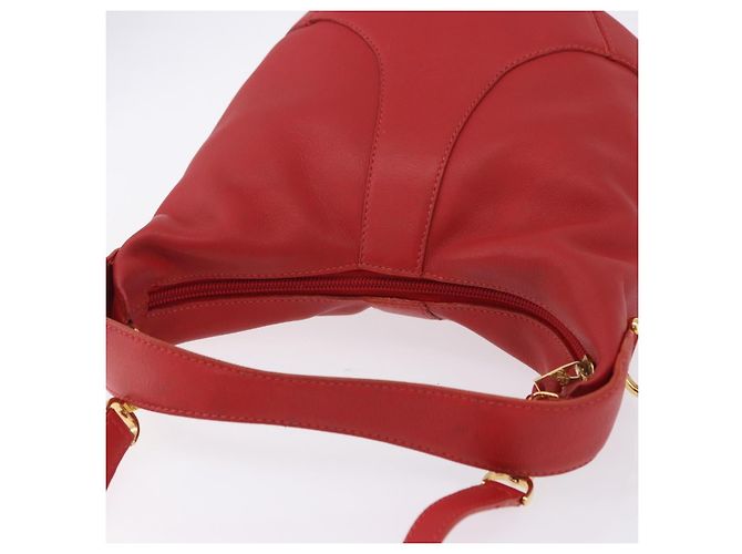 Borsa a mano LOEWE in pelle 2way rossa e oro autentica 195246A Rosso D'oro - vista 9
