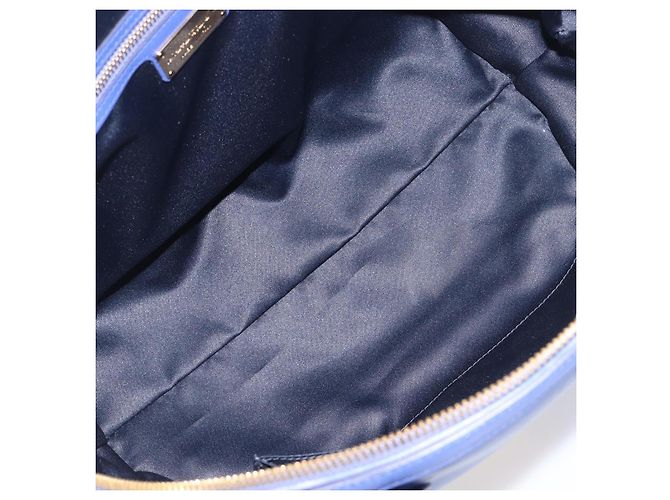 Borsa a mano Salvatore Ferragamo in pelle 2way blu tono oro Auth 200138A - vista 11