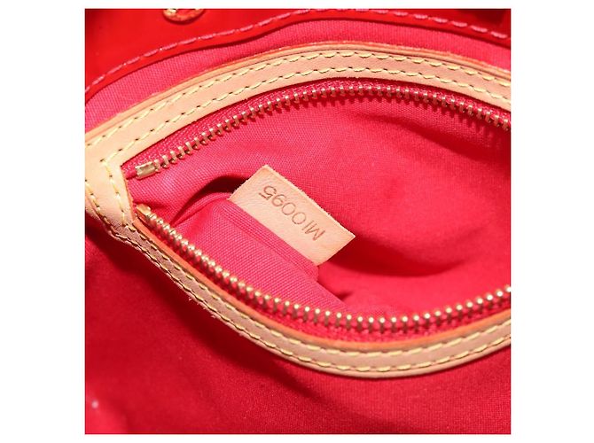 Borsa a mano LOUIS VUITTON Monogram Vernis Reade PM Rouge M91088 LV Auth ep15737A Rosso - vista 12