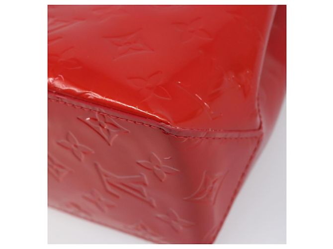 Borsa a mano LOUIS VUITTON Monogram Vernis Reade PM Rouge M91088 LV Auth ep15737A Rosso - vista 15