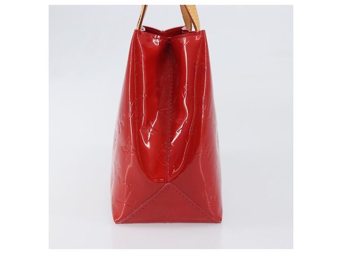 Borsa a mano LOUIS VUITTON Monogram Vernis Reade PM Rouge M91088 LV Auth ep15737A Rosso - vista 3