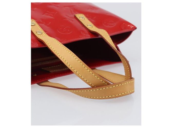 Borsa a mano LOUIS VUITTON Monogram Vernis Reade PM Rouge M91088 LV Auth ep15737A Rosso - vista 7