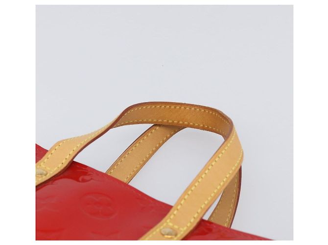 Borsa a mano LOUIS VUITTON Monogram Vernis Reade PM Rouge M91088 LV Auth ep15737A Rosso - vista 8