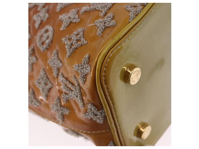 LOUIS VUITTON Monogram Bouclette Lockit Hand Bag Gris M40601 LV Auth 197648A Grigio - vista 15