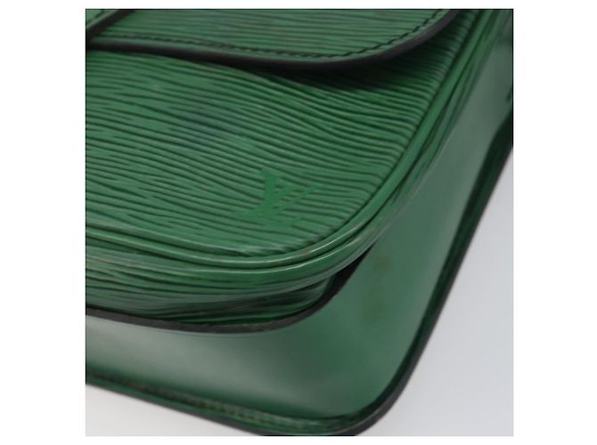 Borsa a tracolla LOUIS VUITTON Epi Cartouchiere MM Verde M52244 LV Auth 198910 - vista 14