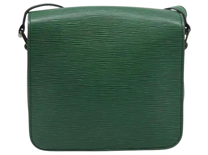 Borsa a tracolla LOUIS VUITTON Epi Cartouchiere MM Verde M52244 LV Auth 198910 - vista 2